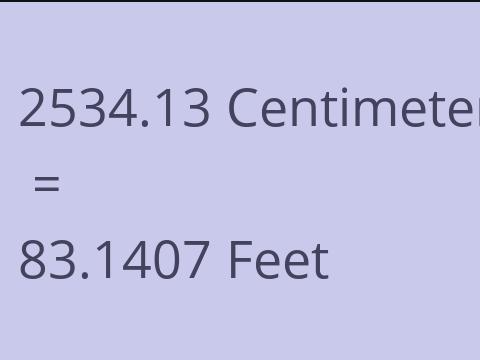 2534.13 CM TO FEET