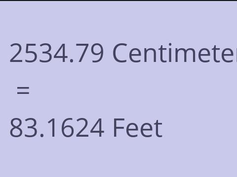2534.79 CM TO FEET