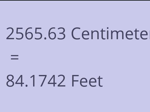 2565.63 CM TO FEET