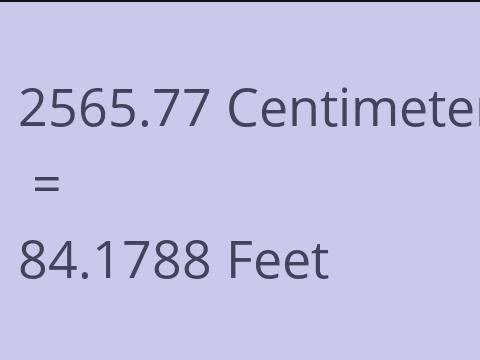 2565.77 CM TO FEET