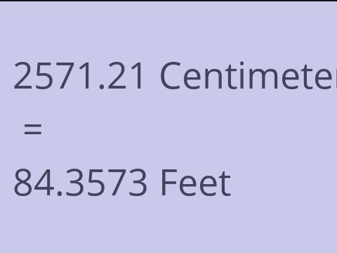 2571.21 CM TO FEET