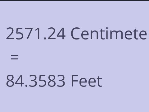 2571.24 CM TO FEET