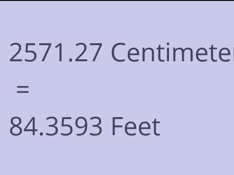 2571.27 CM TO FEET