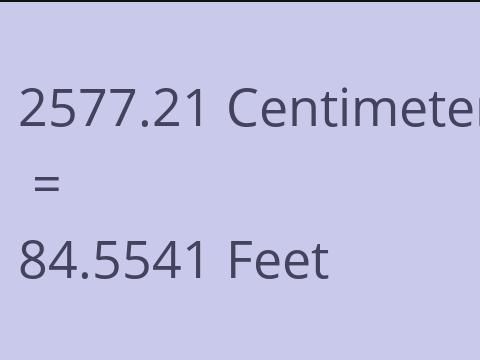 2577.21 CM TO FEET