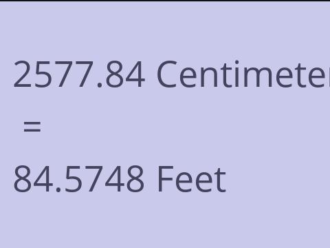 2577.84 CM TO FEET