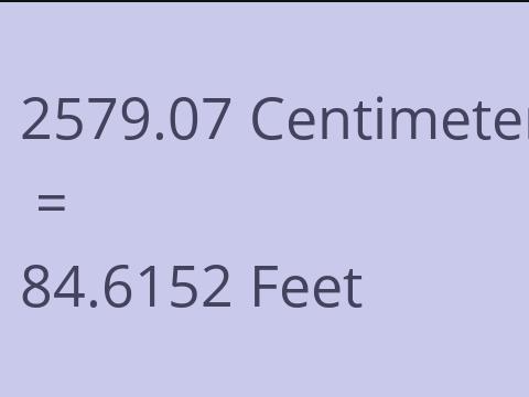 2579.07 CM TO FEET