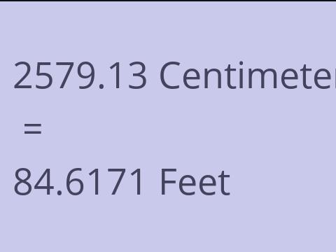 2579.13 CM TO FEET
