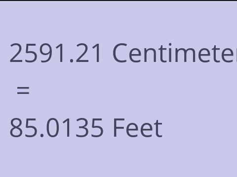 2591.21 CM TO FEET