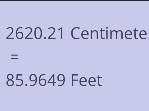 2620.21 CM TO FEET