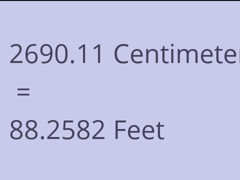 2690.11 CM TO FEET