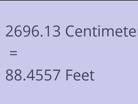 2696.13 CM TO FEET