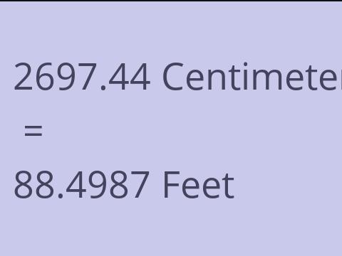 2697.44 CM TO FEET