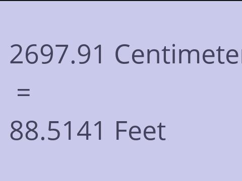 2697.91 CM TO FEET