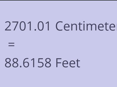 2701.01 CM TO FEET