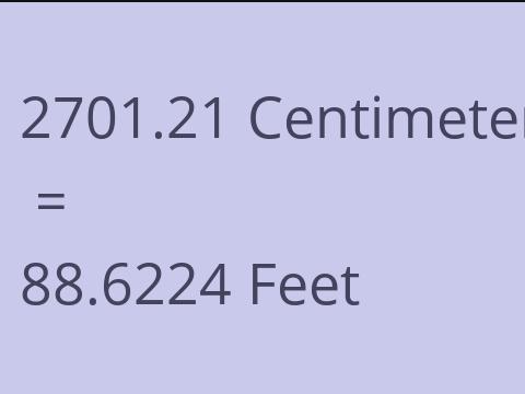 2701.21 CM TO FEET