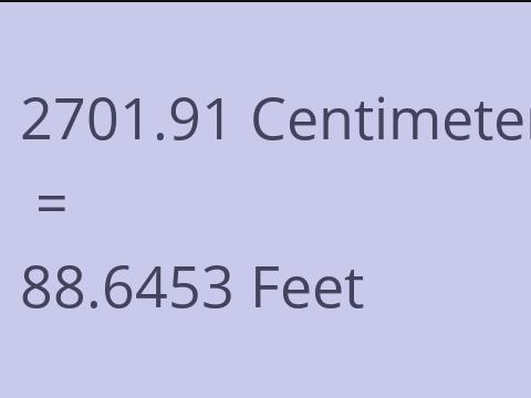 2701.91 CM TO FEET
