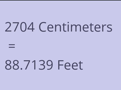 2704 CM TO FEET