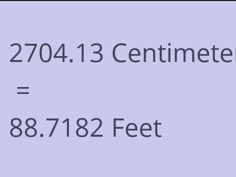 2704.13 CM TO FEET