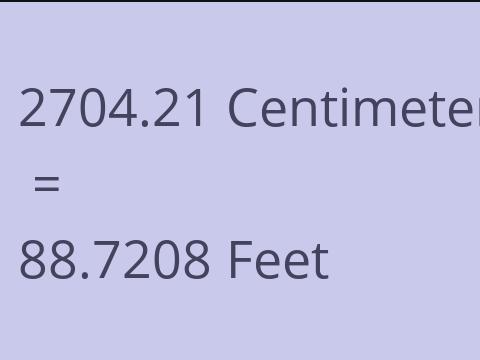 2704.21 CM TO FEET