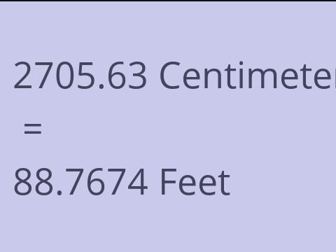 2705.63 CM TO FEET