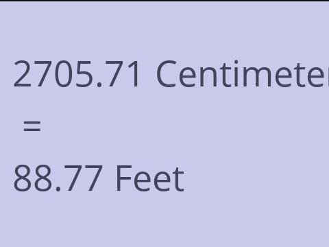 2705.71 CM TO FEET
