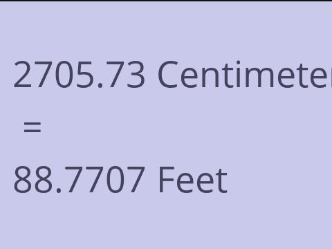 2705.73 CM TO FEET