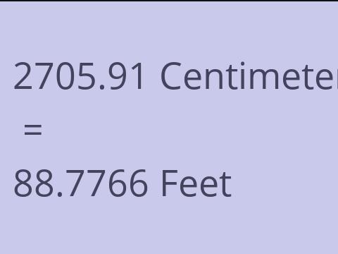 2705.91 CM TO FEET