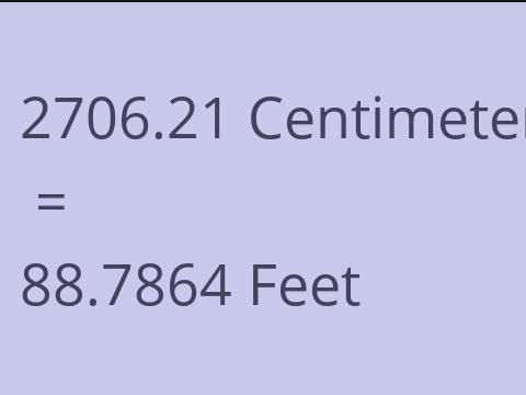 2706.21 CM TO FEET
