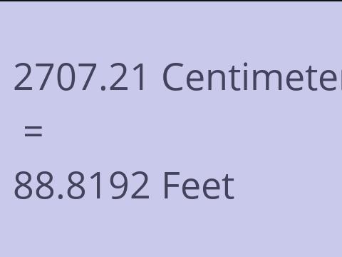 2707.21 CM TO FEET