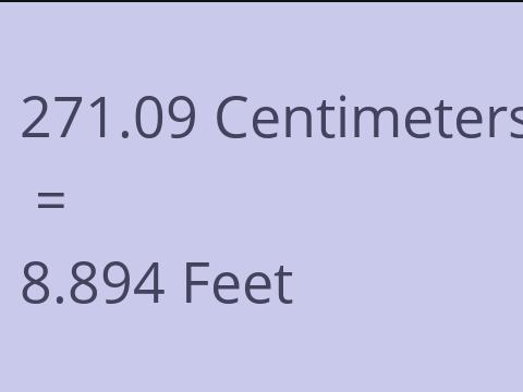 271.09 CM TO FEET