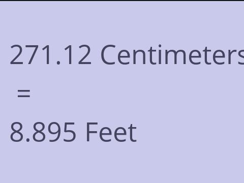 271.12 CM TO FEET