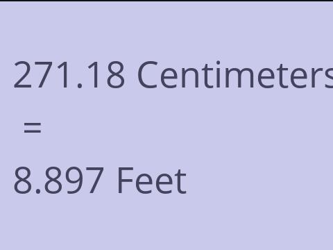 271.18 CM TO FEET