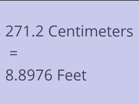 271.2 CM TO FEET