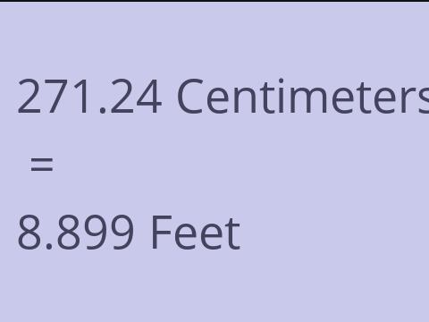 271.24 CM TO FEET