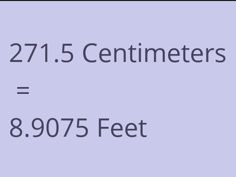 271.5 CM TO FEET