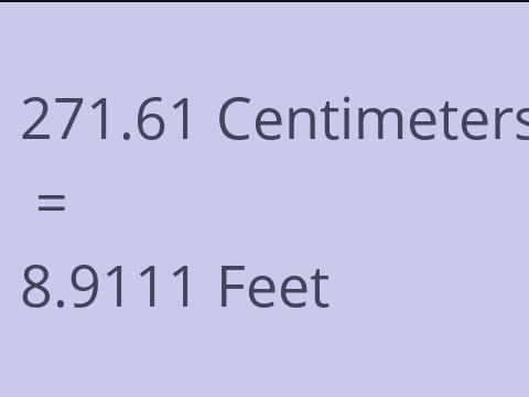 271.61 CM TO FEET