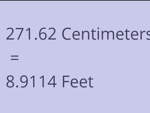 271.62 CM TO FEET