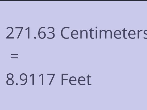 271.63 CM TO FEET