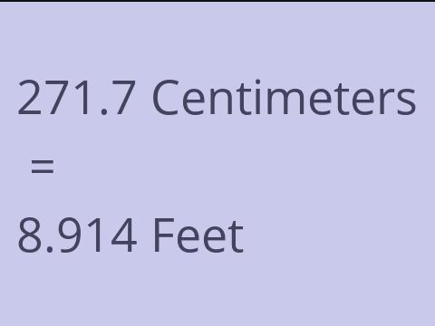 271.7 CM TO FEET