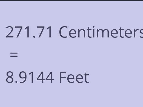 271.71 CM TO FEET