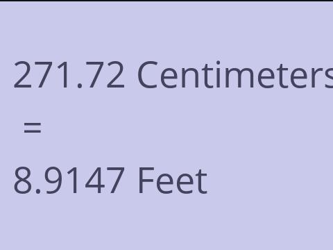 271.72 CM TO FEET