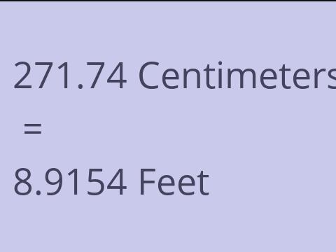 271.74 CM TO FEET