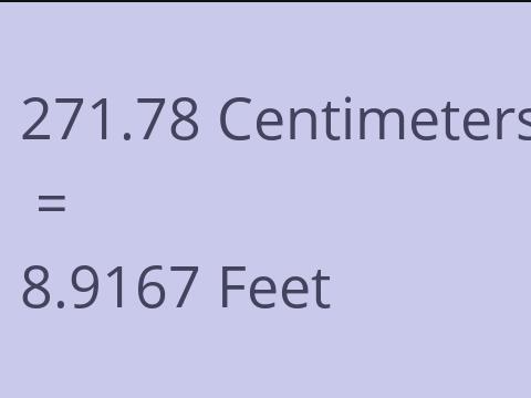 271.78 CM TO FEET