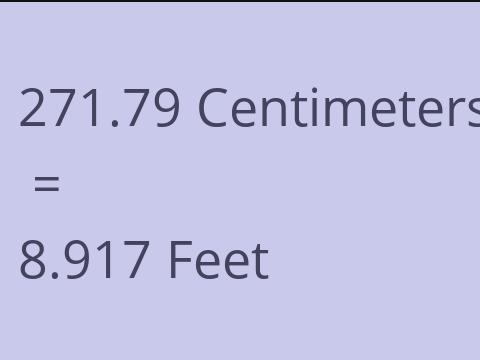 271.79 CM TO FEET