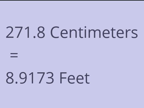 271.8 CM TO FEET