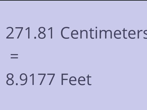 271.81 CM TO FEET