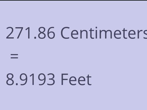 271.86 CM TO FEET