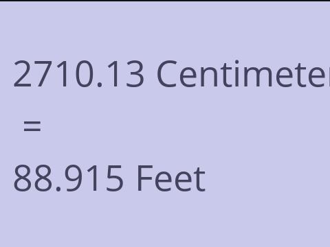 2710.13 CM TO FEET