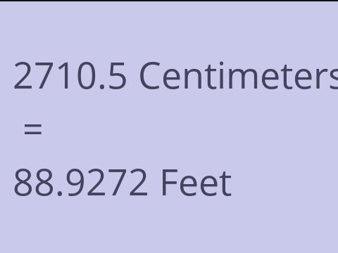 2710.5 CM TO FEET
