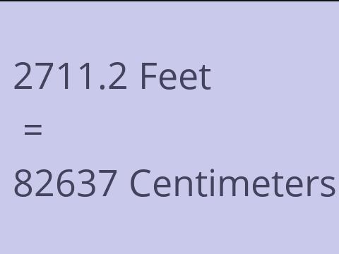 2711.2 FEET TO CM